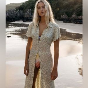 Billabong Cream Floral Maxi Dress